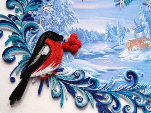 Квиллинг зима