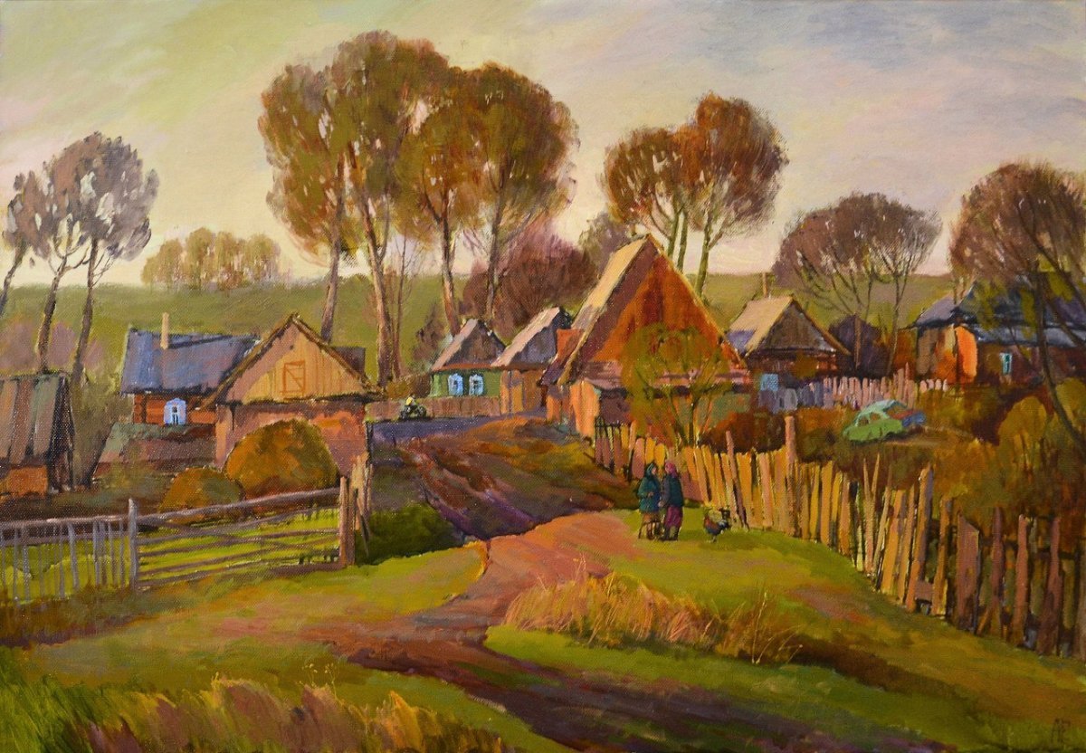 Деревня в картинах русских художников пейзажистов