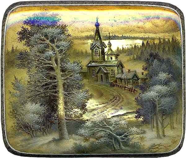 Художник Борис Шавырин Федоскино