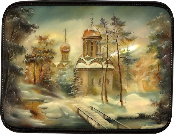 Федоскино миниатюра пейзаж (49 фото)