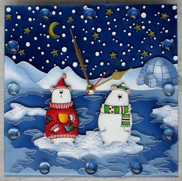 Екатерина Голанд витраж домики