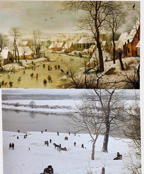 Питер брейгель младший зимний пейзаж
