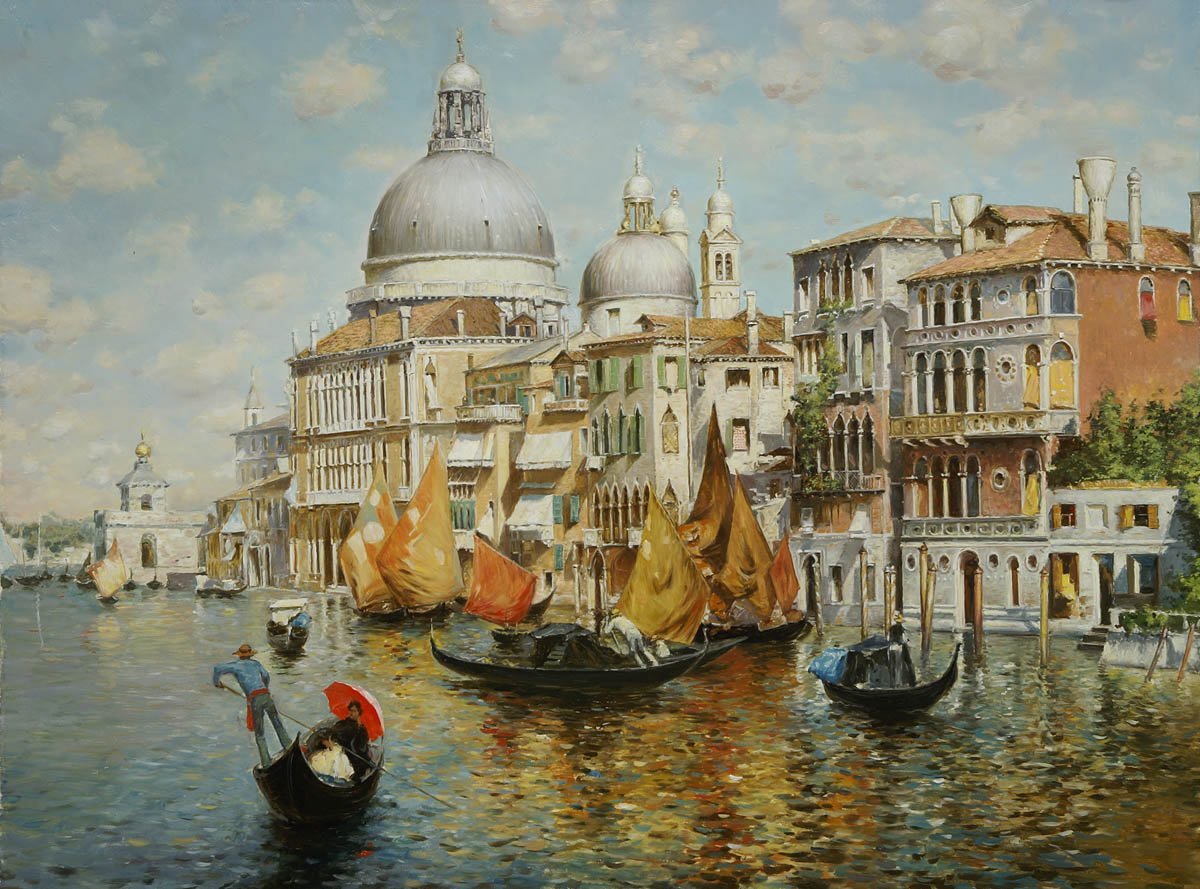 Картина в венеции - 86 фото
