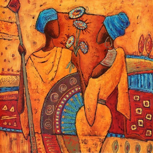 Африканские мотивы... Художник Keith Mallett