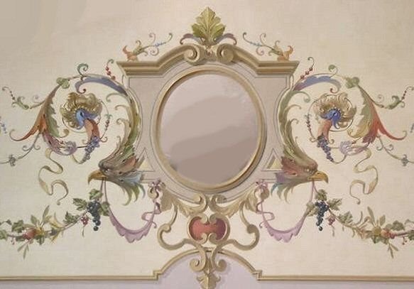 Италия альфрейная роспись