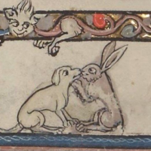 Зайцы на средневековых гравюрах