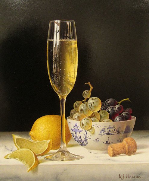 Бокал живопись