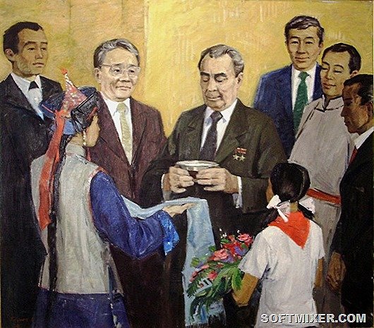 Леонид Брежнев в живописи