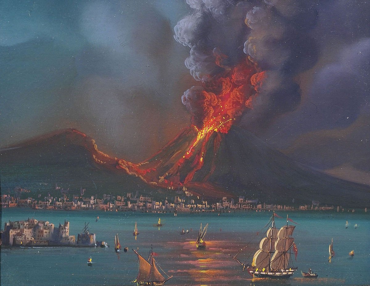 Извержение вулкана Везувий 1944