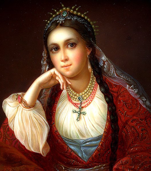 Лаковая миниатюра Федоскино портреты
