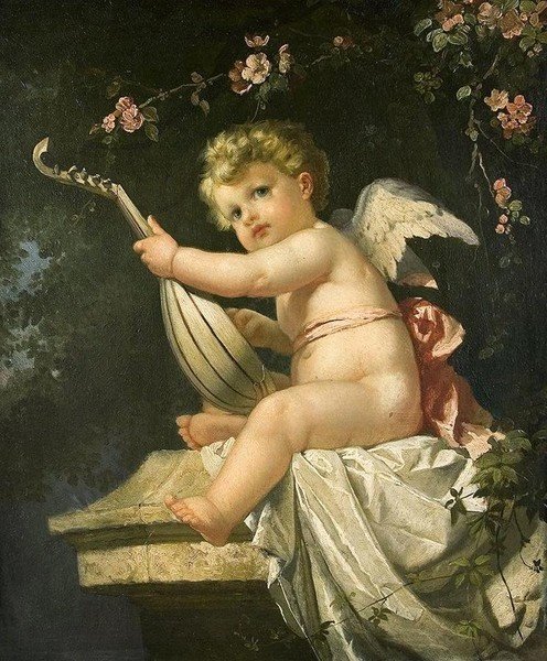 Маленький Купидон живопись