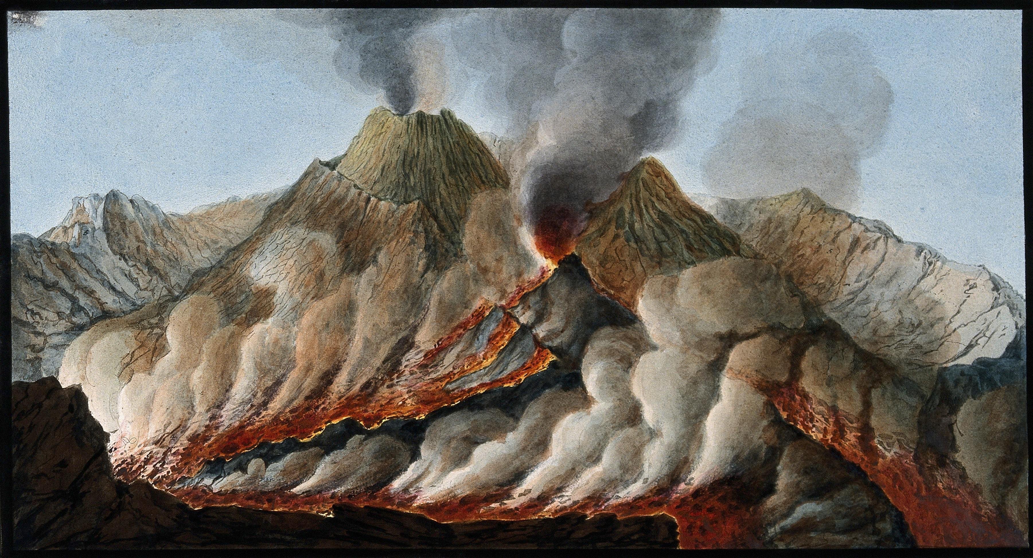 Вулкан Везувий извержение Помпеи