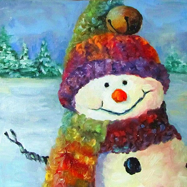 Новогодние картины маслом