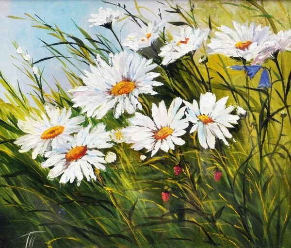 Поленов художник поле ромашек