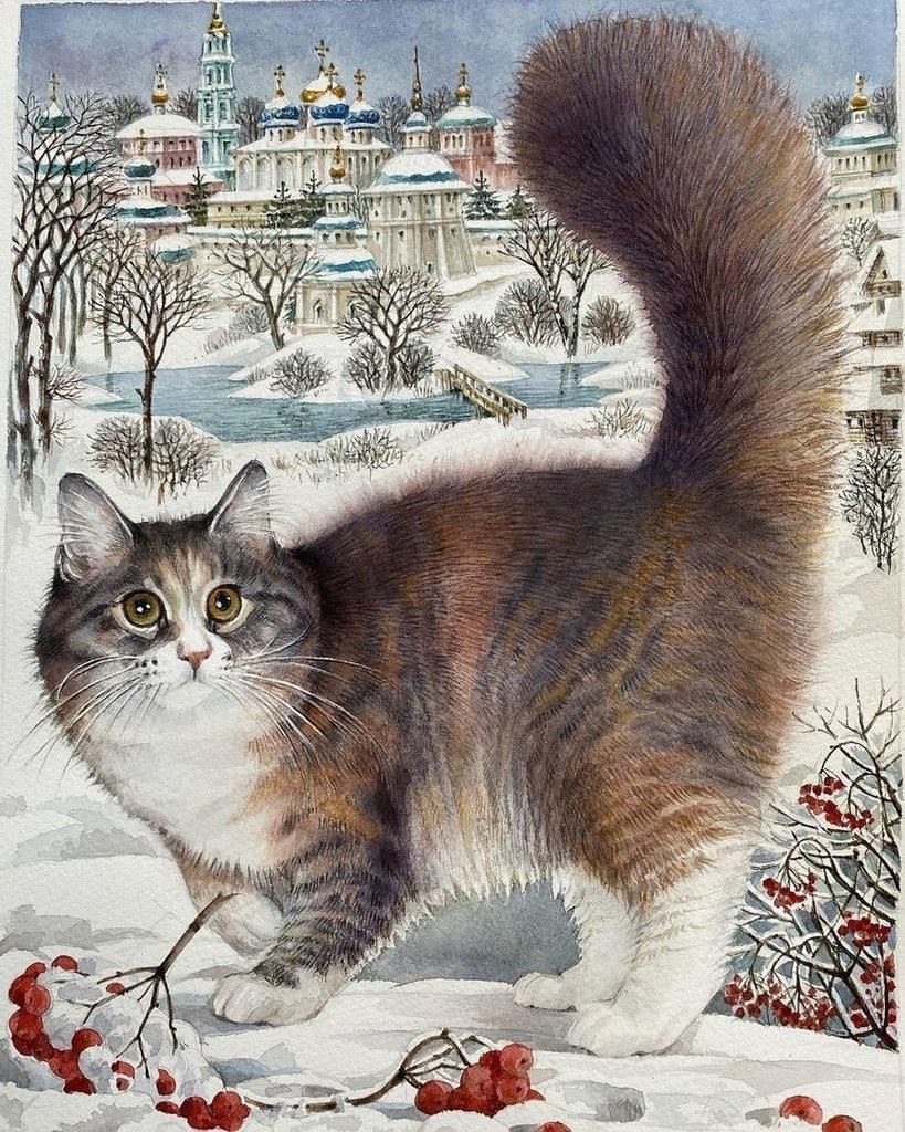 Коты художницы Татьяны Хазовой