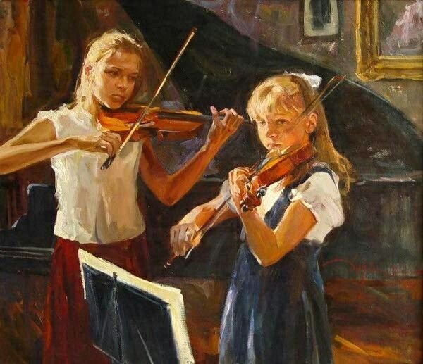 Камертон в живописи