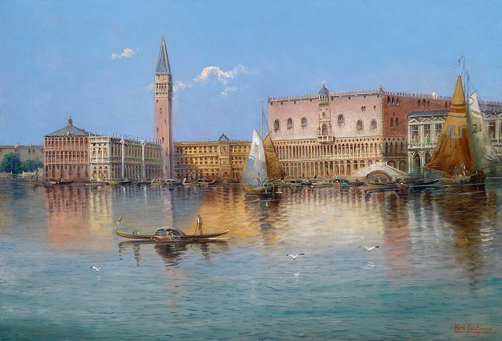 Картина в венеции - 86 фото