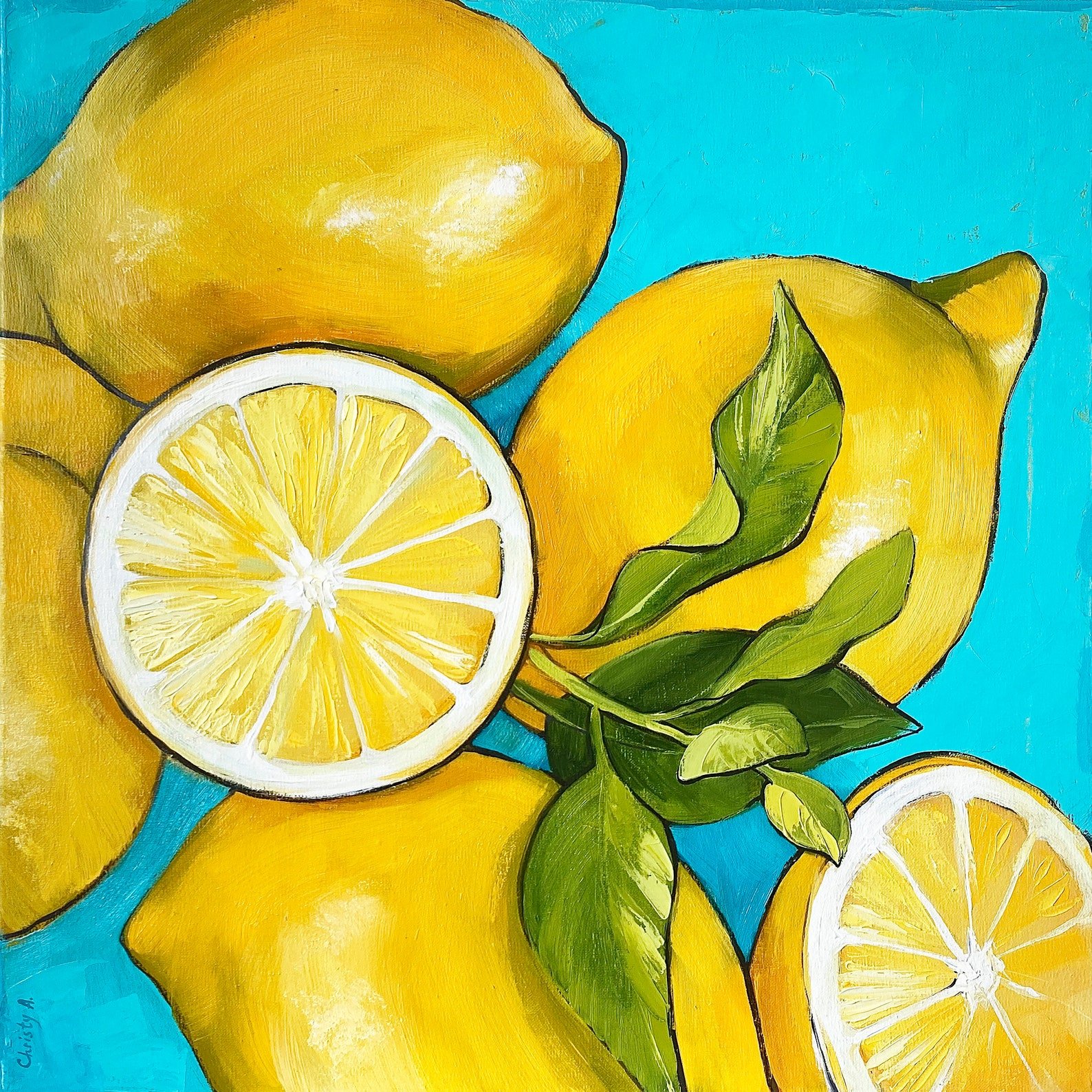 Лимоны картина