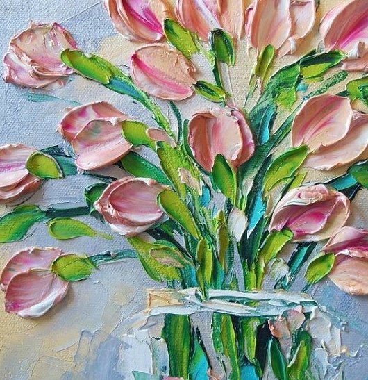 Темпера мастихином портрет