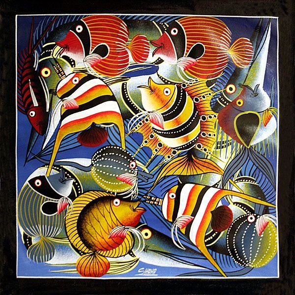 Африканский художник Тинга Тинга