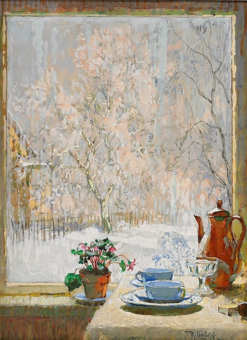 Константин Иванович Горбатов (1876 — 1945) зимние пейзажи