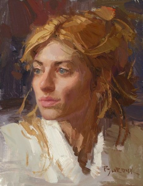 Живопись Академия Репина портрет мужчина