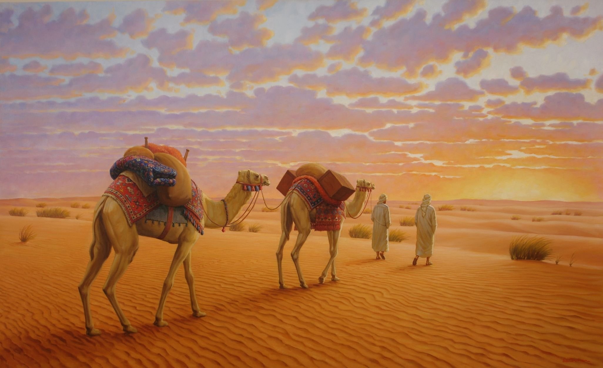 Пейзаж с верблюдом
