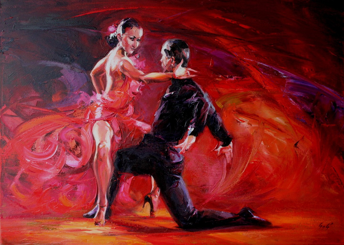 Танец огня танго