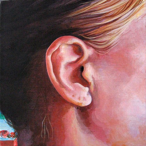 Ухо акварелью