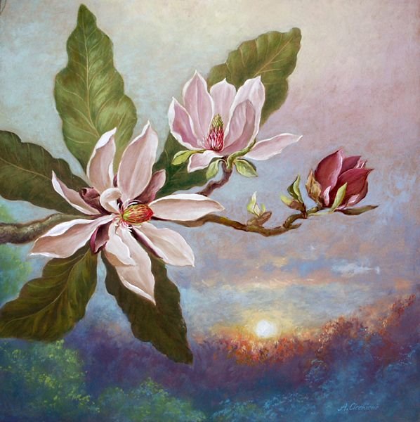 Ханди арт магнолии