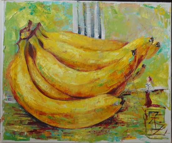 Банан живопись