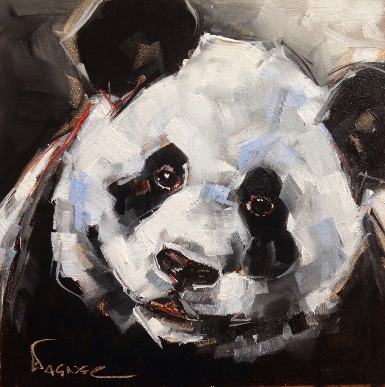 Панда живопись