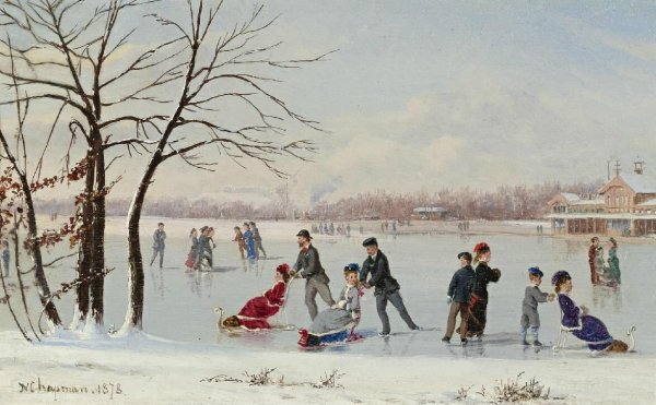 Фигуристы живопись