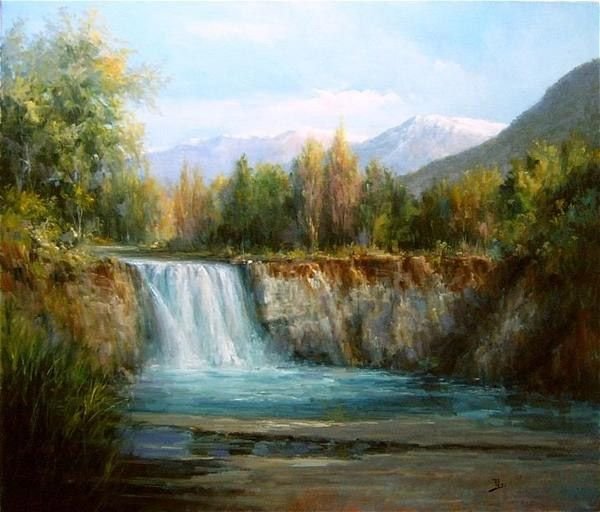 Генри Гогартен горные пейзажи и водопады
