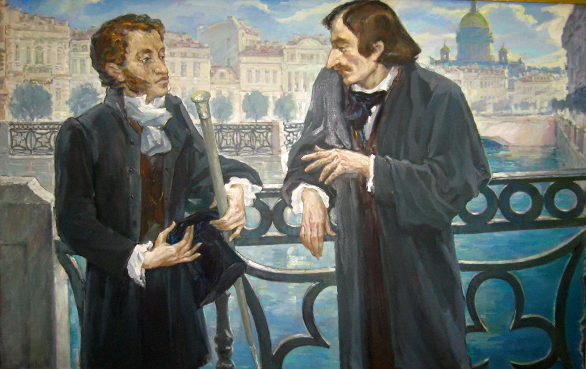Николай Гоголь и Пушкин