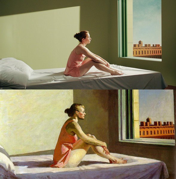 Эдвард хоппер утреннее солнце