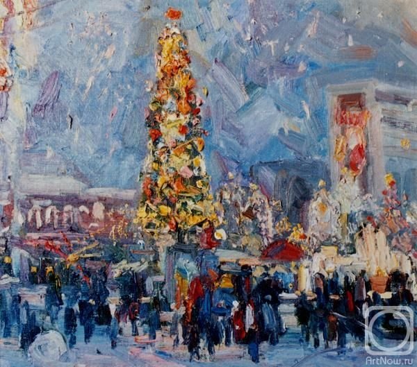 Новогодний подарок живопись