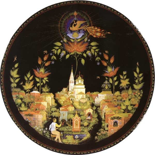 Палех. Суд пионеров над бабой-Ягой