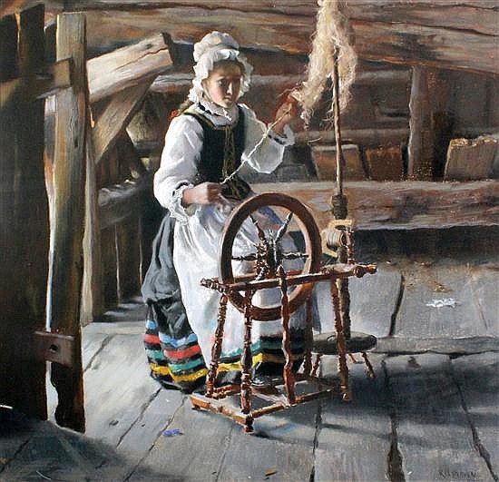 Журавлев Пряха картина