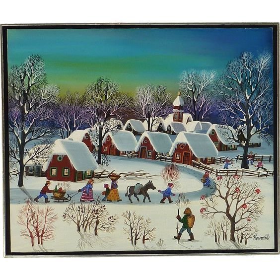 Зима примитивизм