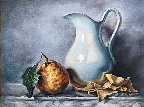 Натюрморт с белым кувшином