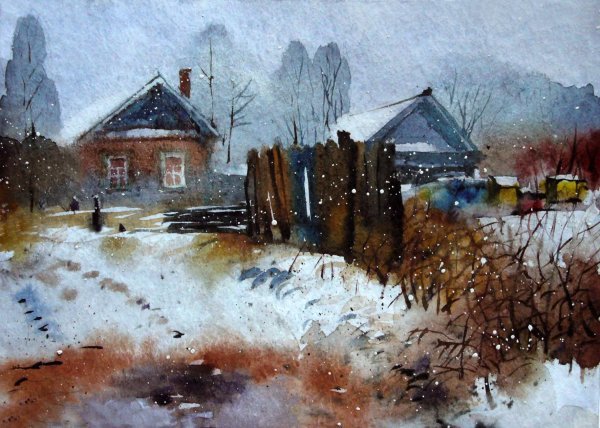 Художник Дмитрий Кустанович. Город