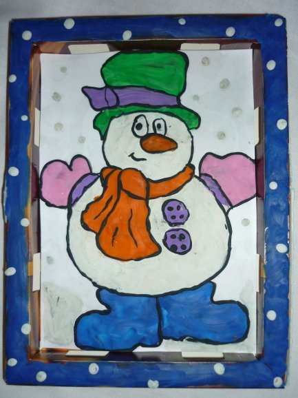 Новогодние картины из соленого теста