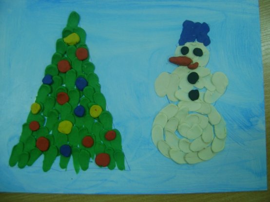 Панно из соленого теста на новый год