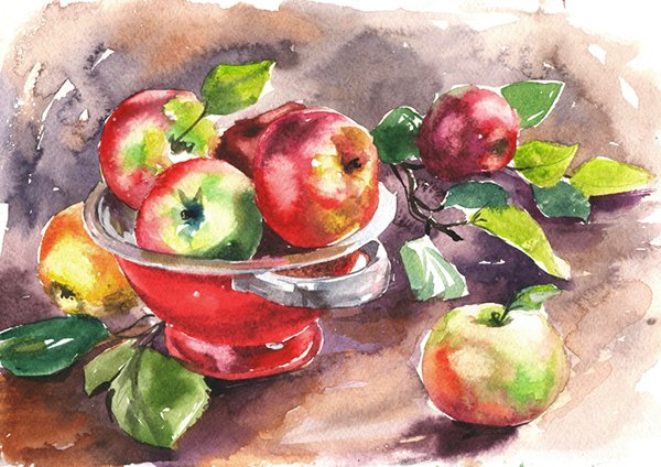 Аля Прима лессировка