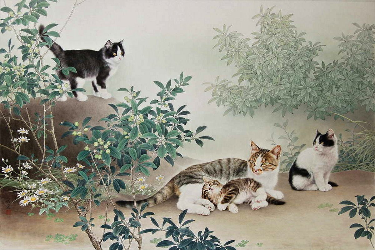 Котики в китайской живописи