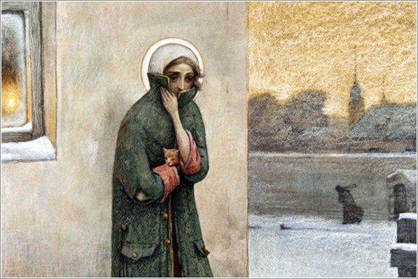 Блаженная Ксения Петербургская. Художник: Александр Простев