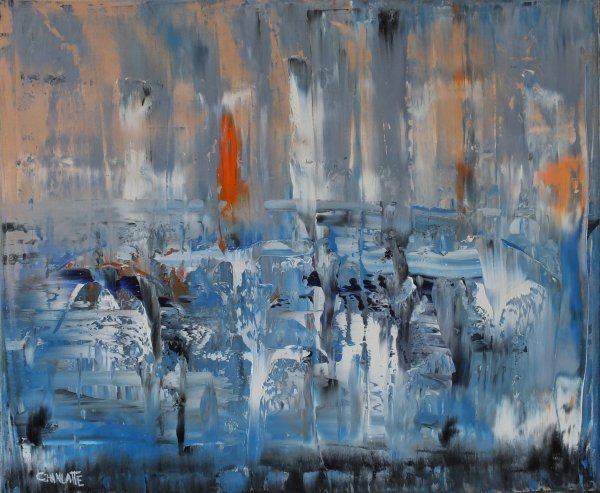 Абстрактная живопись зима