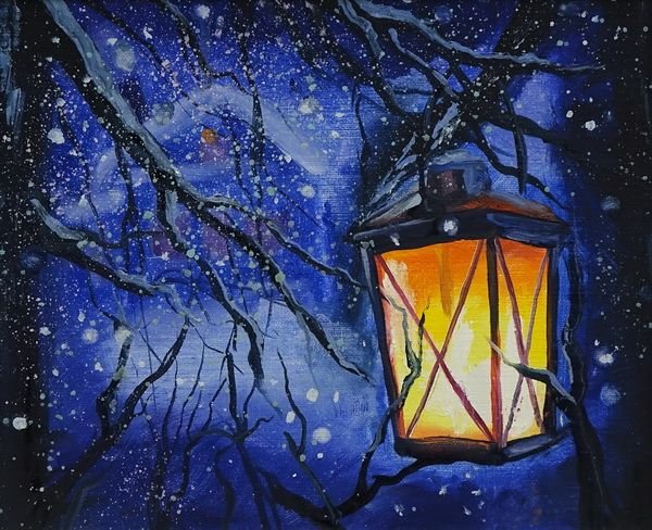 Зимний фонарик Ольга Базанова