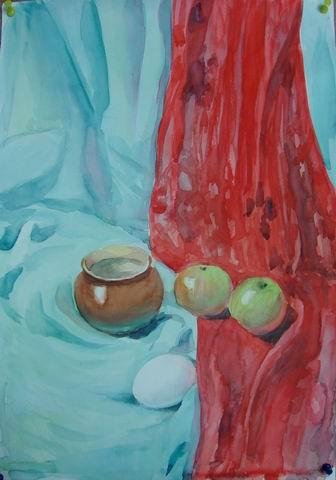 Драпировка живопись маслом